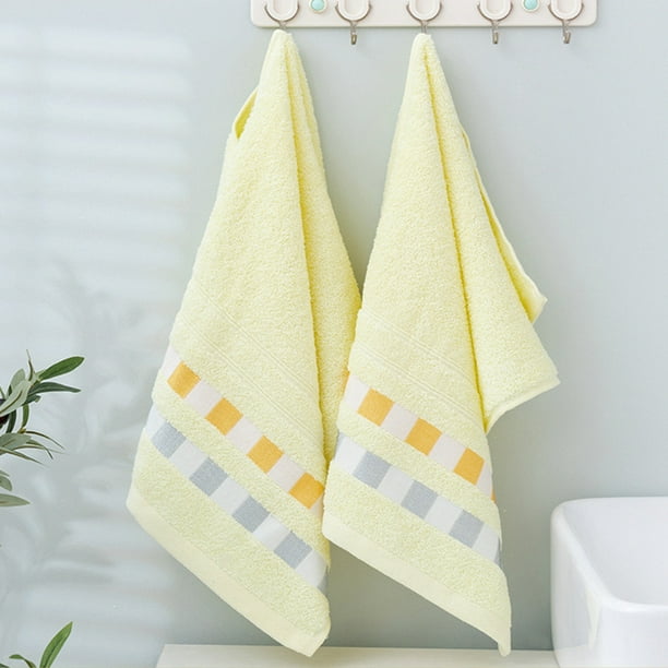 Accesorios de baño Funda de toalla a rayas 13,7 x 29,5 pulgadas Toalla suave y gruesa absorbente para el hogar Toallas de poliéster
