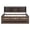 Antique Gray, variant on Gzxs Captain Bed, Full Size Wooden Daybed Frame with Built-in Bookshelves, 3 Storage Drawers and Pull-out Trundle, White Washed