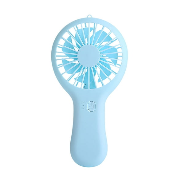 RoamHome Electric Mini Fan Charging Small Fans USB Rechargeable Handheld Battery Powered Portable Fans Personal Cooling Fan That Blows Cold Air (Blue)