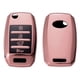 thumbnail image 3 of Funda de TPU para llavero Kia Soul 2013-2018 Rio 2014-2018 Protector de carcasa de llavero remoto sin llave Smart Key Holder rosa, 3 of 6