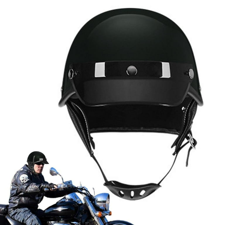 Motorcycle Helmets | Retro Half-Face Helmets | Sun Visor and