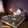 thumbnail image 3 of Homewish Unicorn Castle Bed Sheets for Kids, Hippie Tree of Life Full Size Sheets, 4 Pieces, 1 Flat Sheet, 1 Fitted Sheet and 2 Pillowcases, 3 of 6