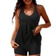 thumbnail image 1 of Trajes de baño para mujer Trajes de baño de dos piezas Camisetas sin mangas con estampado floral con pantalones cortos Trajes de baño con control de barriga OAVQHLG3B Store lin121212, 1 of 4
