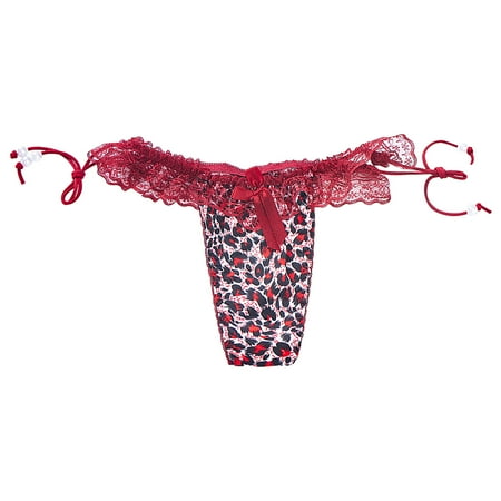 

CLZOUD Sensual Underwear Nylon Womens Underwear Seamless Bikini Lace Underwear Half Back Coverage Panties
