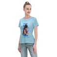 thumbnail image 4 of T-Shirt Basique à Manches Courtes pour Femmes Super Saiyan 04, 4 of 6