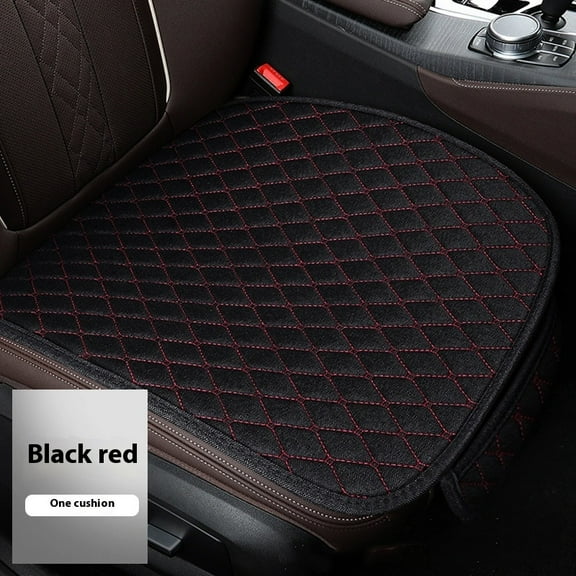 Car Seat Cover/Protector, Car Seat Cushion, Breathable, Comfort, Universal for Most Vehicles, Automotive Interior Seat Protector, Car Seat Cover for Men and Women (Black/Red)