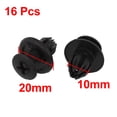 thumbnail image 3 of Unique Bargains 16 Pcs Plastic Rivets Retainer Clip 10mm x 14mm x 20mm for Car Bumper Fender, 3 of 6