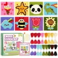 thumbnail image 1 of Kit de punto de cruz Caydo 8 en 1 para niños principiantes con accesorios, 1 of 7