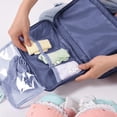 thumbnail image 4 of Bolsa de viaje multifunción para organizar ropa interior, bolsa de almacenamiento portátil para sujetadores, calcetines, lencería, cubo, neceser, verde oculto, 4 of 5