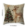 thumbnail image 3 of HomeKingdee Vintage Christmas Throw Pillow Cover, Xmas Decoration Cushion, Winter Holiday Decorative Pillow Case, Santa Claus Snowman Pillowcase, Indoor Home Bedroom Sofa Couch Decor, 3 of 6