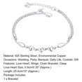 thumbnail image 4 of Frogued Adjustable Bracelet 925 Sterling Silver Luxury Bracelet Love Heart Charm Chain Bracelet Female Jewelry Cuff Bangle Fashion Jewelry Accessory, 4 of 9