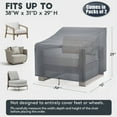 thumbnail image 7 of Indeedbuy Patio Chair Covers for Outdoor Furniture Waterproof, 2 Pack Outdoor Chair Covers, 600D Heavy Duty Patio Furniture Covers for Lounge Deep Seat (38" W x 31" D x 29" H), 7 of 7
