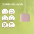 thumbnail image 3 of CRAFTHROU 1Set Large Oval Shade Velvet Lampshade for Bedroom Living Room Decor with Dust Protection, 3 of 6
