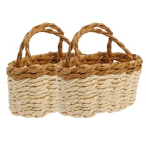 unbranded 2 Pcs Mini Woven Decorative Basket 4.50X3.00X2.50CM