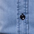 thumbnail image 6 of FAVIPT Men's Denim Shirt Long Sleeve Button Down Shirt Lapel Jean Shirt Worn Washed Denim Shirts with Chest Pockets 2025 Light Blue,M, 6 of 9