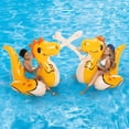 thumbnail image 3 of Inflatable Dinosaur Fight Pool Game - Includes 2 Ride-ons and Battle Sticks, 3 of 5