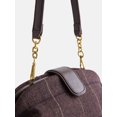 thumbnail image 3 of Free Assembly Women's Faux Leather Clutch Handbag, Brown Plaid, 3 of 4