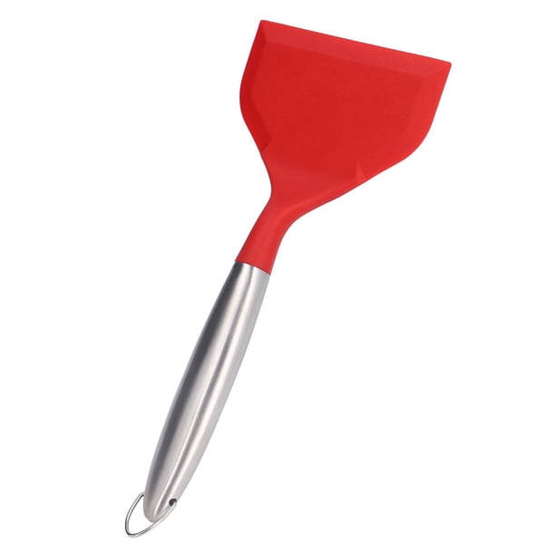 Espátula De Boca Ancha, Espátula Para Panqueques De Silicona Antiadherente Grande A Prueba De Calor Con De Acero Inoxidable Para Huevo, Pescado, Hamburguesa, Tortilla, Pizza