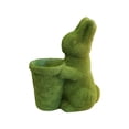 thumbnail image 3 of Cute Rabbit Shaped Flowerpot Rabbit Statue Bonsai Pot Flowerpot Ornament Planter Pot Flower Container for Indoor Decoration, 3 of 10