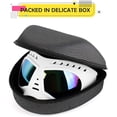 thumbnail image 3 of Gafas protectoras para perros, correas ajustables, fáciles de colocar, anti-UV, para perros grandes (lente azul), 3 of 5