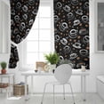 thumbnail image 5 of Leisure Coffee Blackout Curtains for Bedroom, Vintage Country Coffee Cups Beans Black Thermal Insulated Kitchen Drapes with Grommets, Light Blocking Window Treatment, 2 Panels 52" x 72", 5 of 7