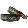 thumbnail image 2 of Small 13''- 17'' Dog Puppy Collar Genuine Cow Leather Padded Canine  60139, 2 of 3