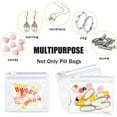 thumbnail image 4 of Zippered Pill Pouch Bags - 10 Pcs,Happon Slide Lock Clear Plastic Mini Bags,for Pills Vitamins, Supplements, Medications, Jewelry, Crafts, Small Objects - Self-Sealing, Reusable, Travel-Friendly, 4 of 7