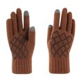 thumbnail image 2 of Winter Gloves Men Winter Warm Gloves Touchscreen Casual Stretch Thick Kinitted Windproof Gloves Five-Finger Gloves, 2 of 4