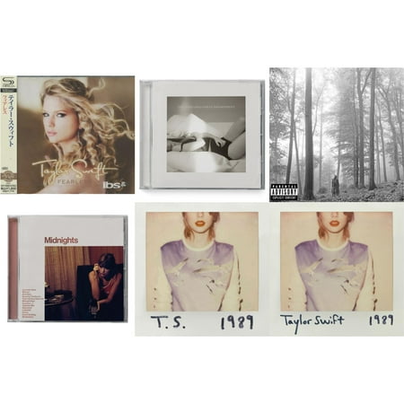 Fearless & Tortured Poets Department (X) (Manuscript- Bonus Track) & Folklore (X) & Midnights (X) (Blood Moon CD) & 1989 & 1989