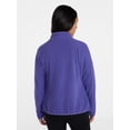 thumbnail image 4 of Ozark Trail Women's and Women's Plus Mock Neck Fleece Jacket, Sizes XS-2X, 4 of 6
