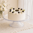 thumbnail image 2 of 10 IN Clear Plastic Cake Stand, by Way To Celebrate, 2 of 8