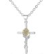 thumbnail image 2 of Cross Pendant Necklace Women Sunflower Necklace Girls Flower Clavicle Chain, 2 of 2
