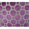 thumbnail image 3 of Plutus Velvet Plum Magenta and Taupe Handmade Luxury Pillow, 3 of 3
