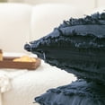 thumbnail image 3 of UlikTree Linen Throw Pillow Covers 2 Pack - Cushion Cover for Sofa Couch Decorative Square Pillowcase, Solid Modern Style Accent Pillows Covers with Zipper 20x20 Inches Navy Blue, 3 of 7
