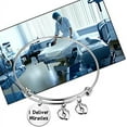 thumbnail image 6 of Zuo Bao Doula Cuff Bracelet Gifts for OBGYN Doctor Midwife Gift I Deliver Miracles Jewelry, 6 of 6