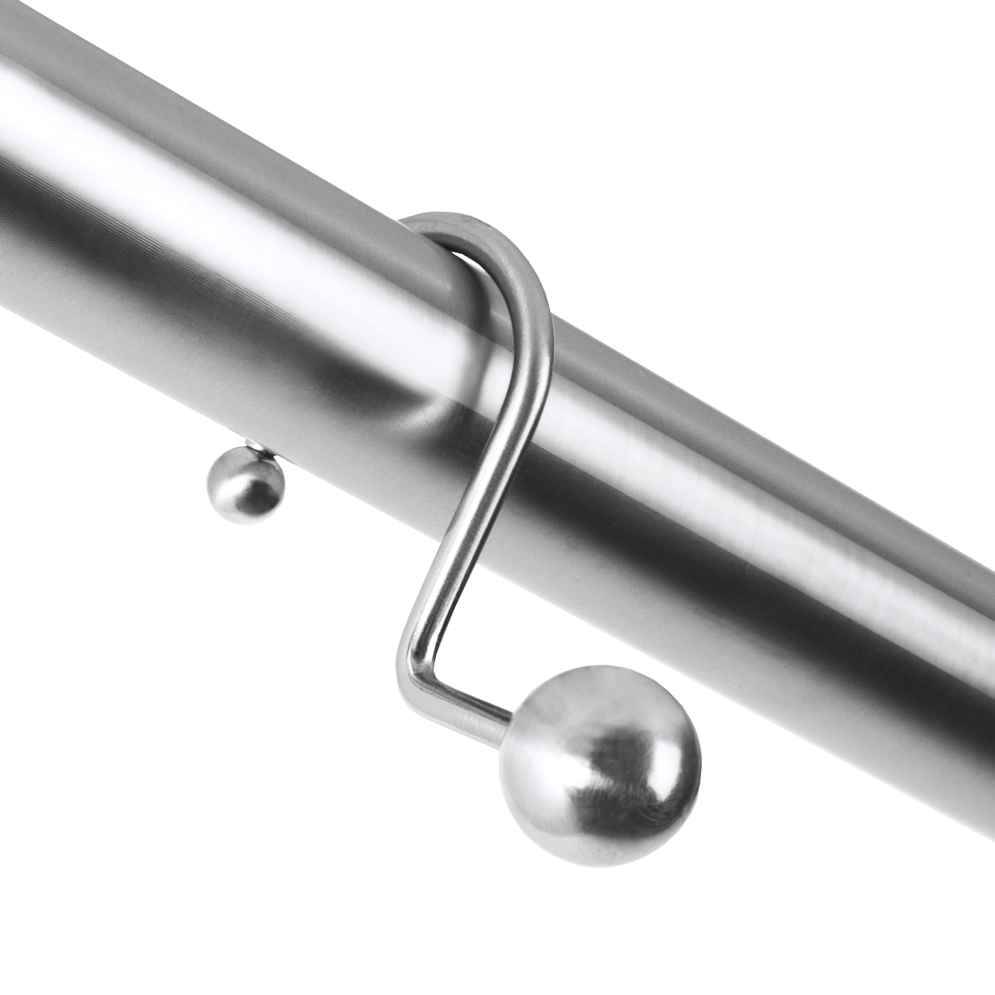 Better Homes & Gardens Ball Metal Shower Curtain Hooks, 12 Piece