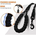 thumbnail image 4 of LAICAIW Rope Dog Leash 5 FT with Comfortable Padded Handle, Highly Reflective Threads Dog Leash for Large Dogs, 1/2 inch, Black, 4 of 7