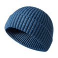 thumbnail image 6 of 1PCS Winter Solid Color Short Men's And Women's Knitted Hat Hip Hop Hat, 6 of 8