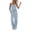 04-Light Blue, variant on Womens Jumpsuits Summer Dressy Sleeveless Wide Leg Long Pants Rompers Casual Outfits with Pockets