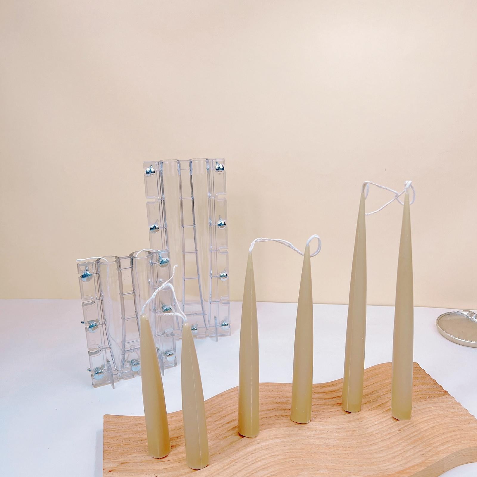 FVDPWYE Candle Making Mould DIY Handmade Crafts Tapered Rod Shaped Candle Model Supplies 2.1x15.2cm