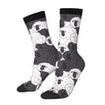 thumbnail image 1 of Balery Black And White Sheeps Calcetas Largas con Estampado para Hombre y Mujer – Suaves y Transpirables, Talla Única (US 5-11), 1 of 6