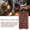 thumbnail image 4 of Visland Silicone Chocolate Molds Easy Release Heart Textures Bar Molds for DIY Chocolate Bars Keto Bombs Energy Protein Bars, 4 of 8