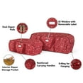 thumbnail image 3 of Covermates Keepsakes Garland Duffle Bag - Durable Polyester, Reinforced Handles, Fits up to 25 Foot Garland Depending on Thickness - Holiday Storage, Red Snowflake, 3 of 9
