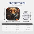 thumbnail image 3 of Naloa Floral Fox Print 2-Piece Windshield Sunshade,Foldable Car Front Window Sun Shades,for Most Sedans SUV Truck-Small, 3 of 6