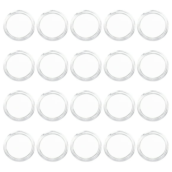 GOOHOCHY 100 piezas de portamonedas transparentes, prácticos estuches para monedas, cápsulas para monedas