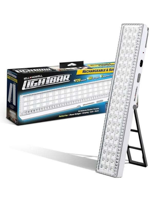 Bell + Howell Light Bar 60 LED Rechargeable Light Bar with Stand and Hanger As Seen On TV