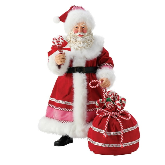 Department 56 Possible Dreams Peppermint Sweets Santa Claus Christmas Multicolor Figurine 17in H