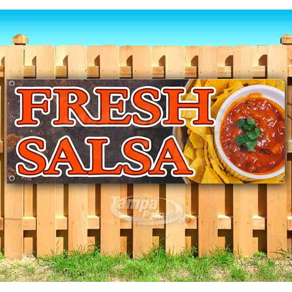 Fresh Salsa 13 oz Vinyl Banner With Metal Grommets