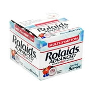 MULTI SYMPTOM ROLAIDS ADVANCED ANTACID PLUS ANTI-GAS 10 ct ( 12 Pack )