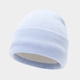 thumbnail image 4 of MIASHUI Women's Scarf, Hat, and Gloves Three-Piece Set Winter Outdoor Riding Skiing Cold Protection Solid Color Knit Hat Warm Set Blue, 4 of 9